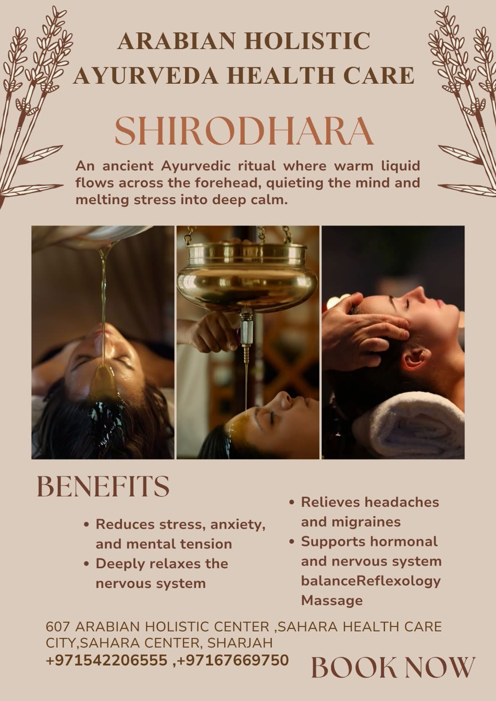 Shirodhara benefits
